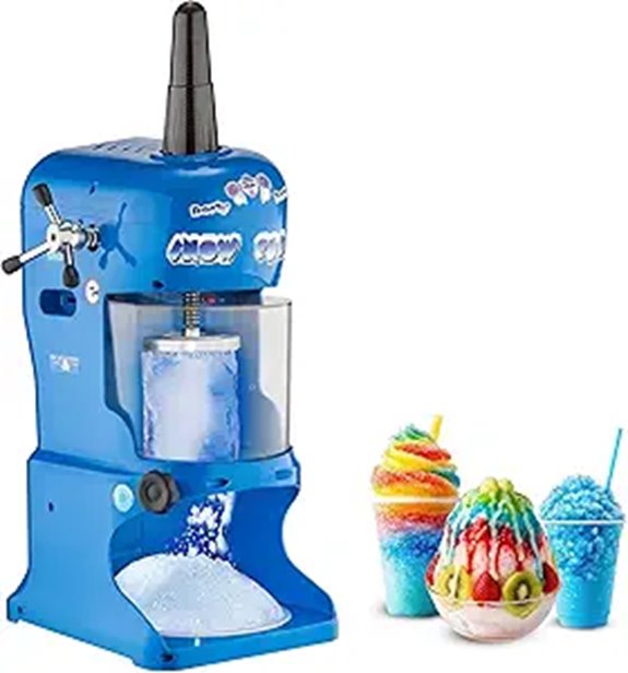 Snow Cone Machine with Adjustable Blades