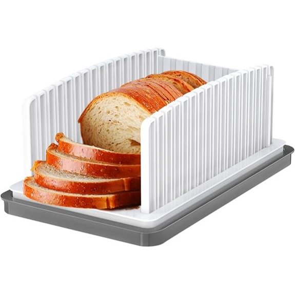 HHXRISE Adjustable Bread Slicer with Crumb Tray
