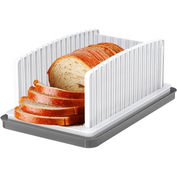 HHXRISE Adjustable Bread Slicer with Crumb Tray