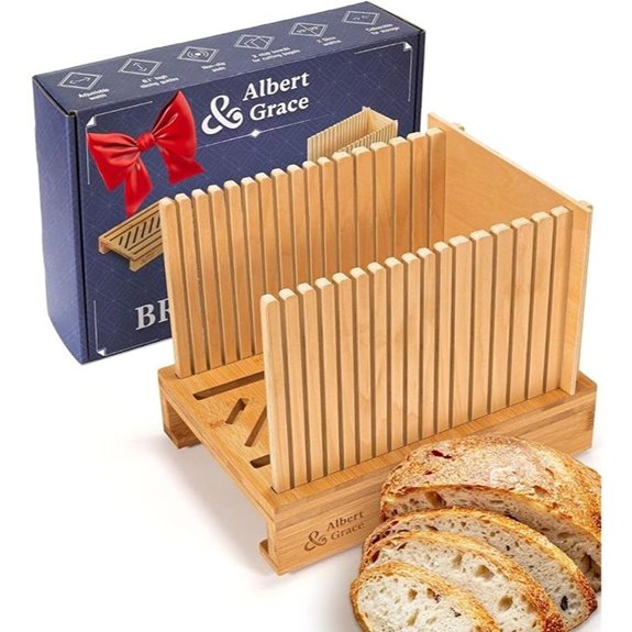 Albert & Grace Adjustable Bread Slicer with 3 Widths