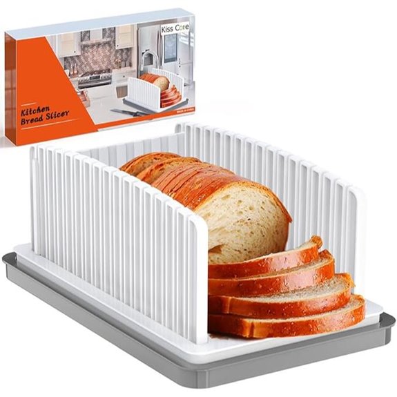 Adjustable Bread Slicer with Crumb Tray