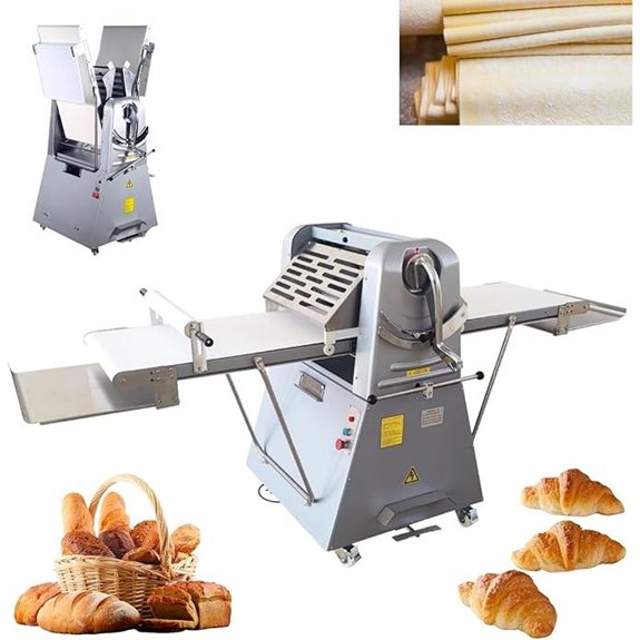 Commercial Electric Dough Sheeter Machine with Adjustable Thickness