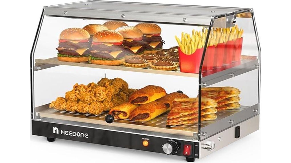 adjustable commercial food warmer