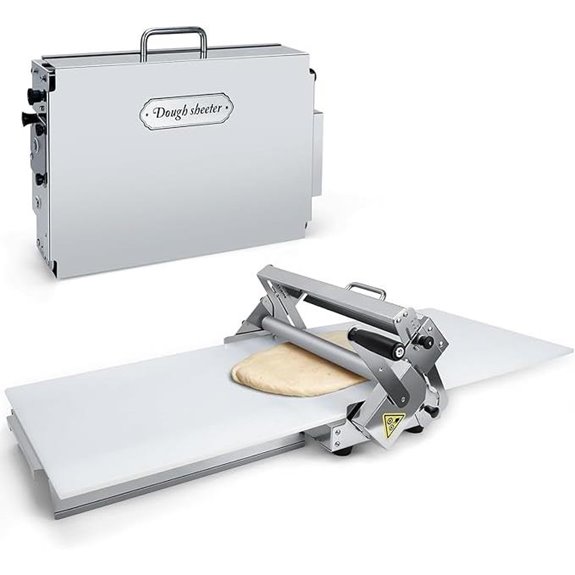 Folding Dough Sheeter with Adjustable Thickness