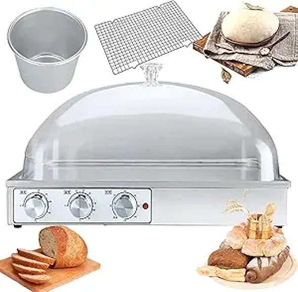 Electric Dough Proofer with Adjustable Humidity & Timer
