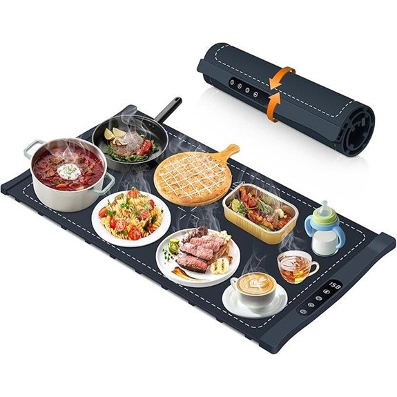 Large Electric Food Warming Mat with Adjustable Temps