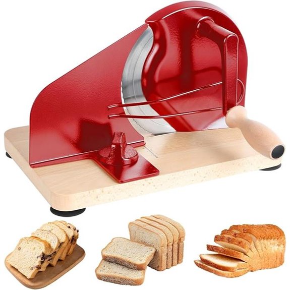 adjustable manual bread slicer