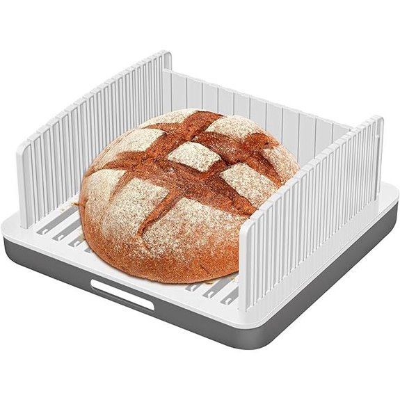 Adjustable Bread Slicer for Sourdough with Crumb Tray
