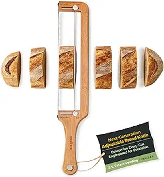 Bread Pilot Adjustable Bread Knife with Stainless Blade