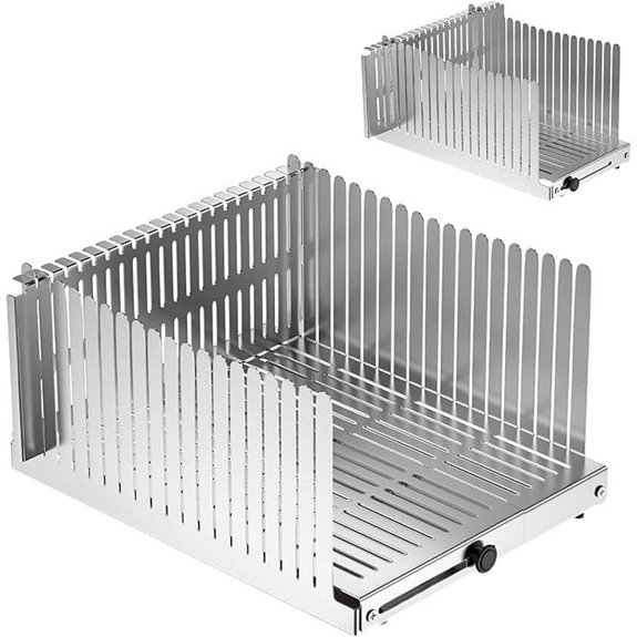 Stainless Steel Bread Slicer with Adjustable Width