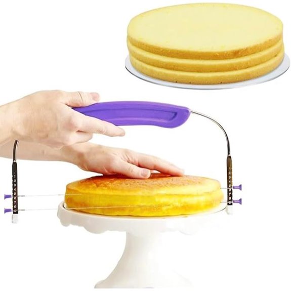 Adjustable Cake Slicer with Stainless Steel Wires