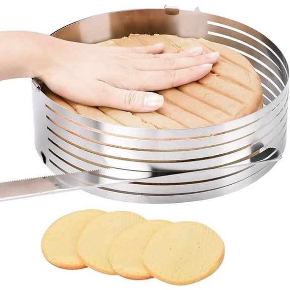 Adjustable Stainless Steel Cake Leveler and Slicer