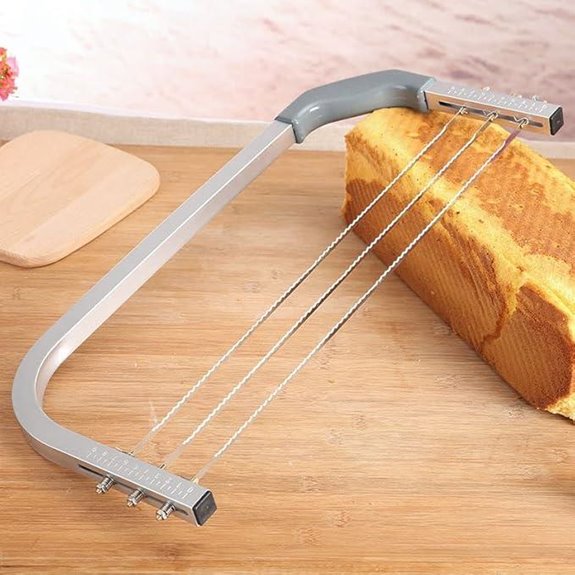 Adjustable Stainless Steel Cake Slicer and Leveler