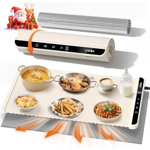 Food Warming Mat with Adjustable Temp & Timer