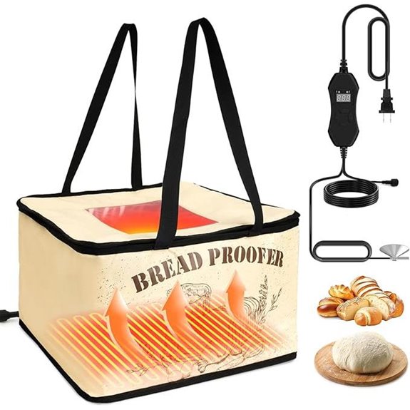Sourdough Bread Proofing Box with Adjustable Temp & Timer