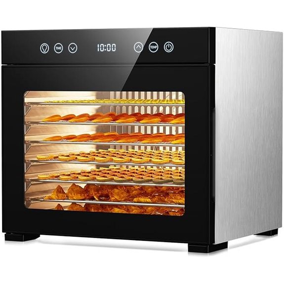 Food Dehydrator with Adjustable Timer & 8 Trays