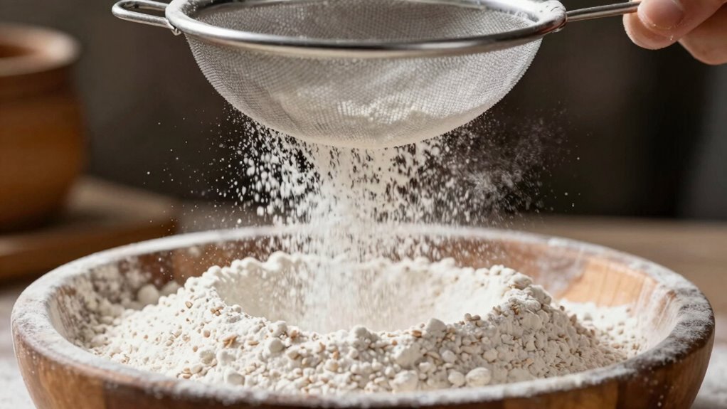 air incorporates into flour