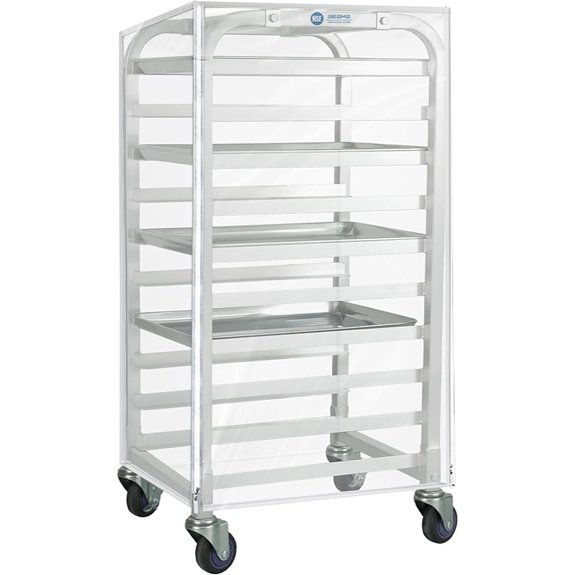 10-Tier Aluminum Bakery Cooling Rack with Cover
