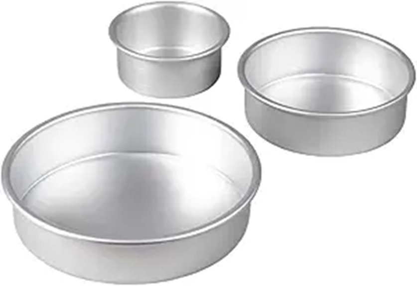 Wilton Aluminum Round Cake Pan Set (3-Piece)