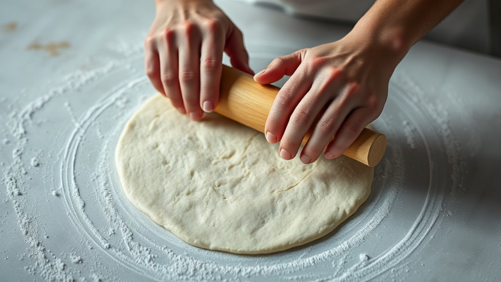 apply even rolling pressure