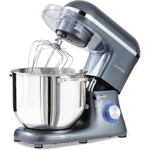 Aucma 8QT 900W Tilt-Head Stand Mixer