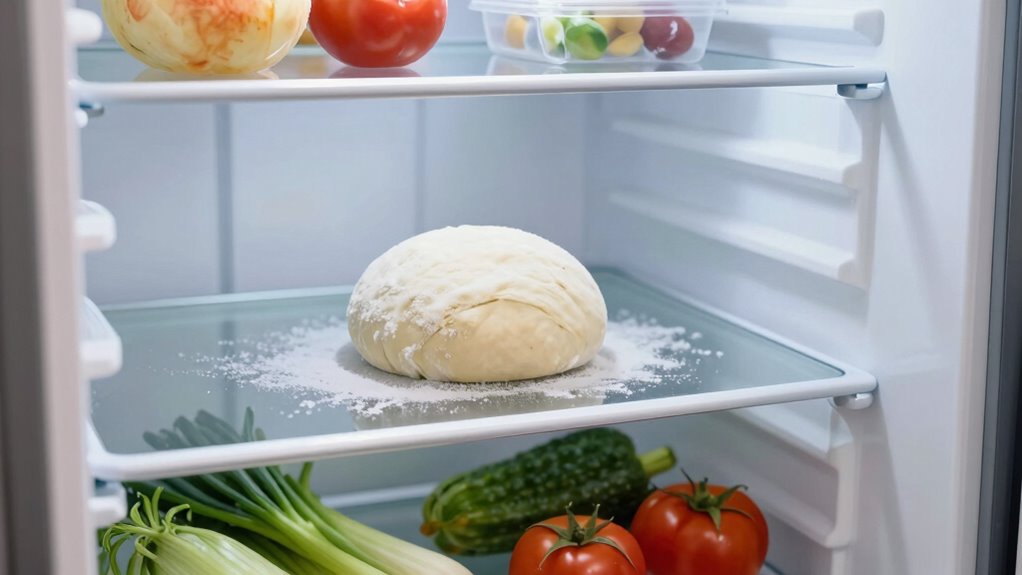 back shelf freezing dough