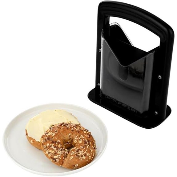 Restaurantware Met Lux Bagel Slicer with Safety Shield