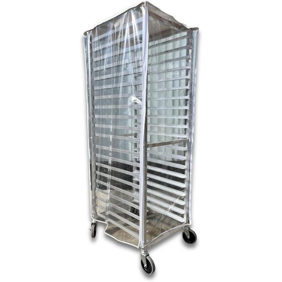 Bakery Pan Rack Cover with Zippers (23x28x61)