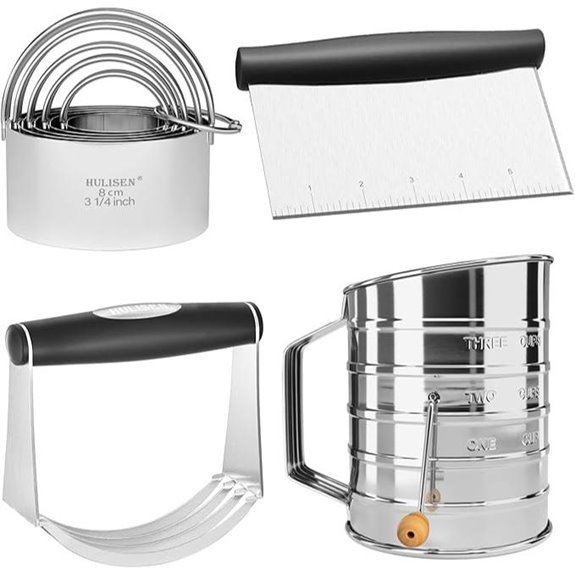 HULISEN Baking Dough Tools Set (4 Pcs)