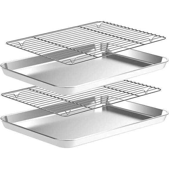 CEKEE Baking Sheet & Cooling Rack Set (4 Pieces)