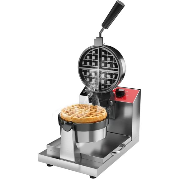 Crosson Commercial Belgian Waffle Maker with Temperature Control