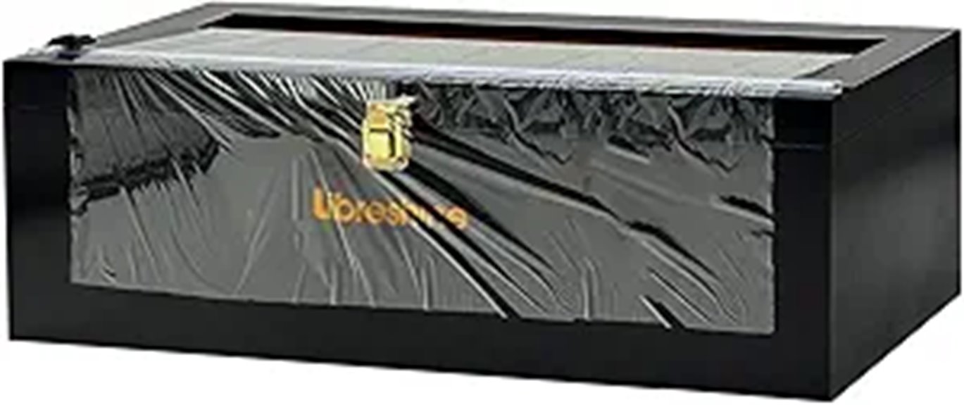 black plastic wrap dispenser