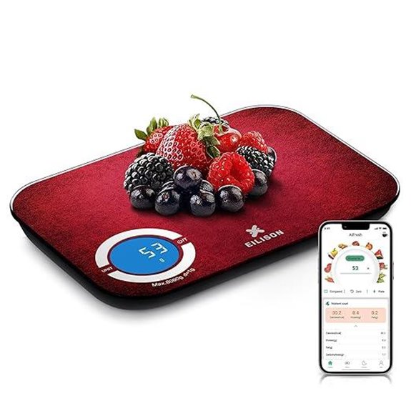 EILISON Bluetooth Kitchen Scale with App 8000g Capacity