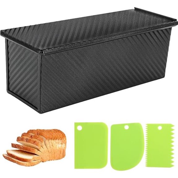 Pullman Loaf Pan with Lid and Dough Cutter