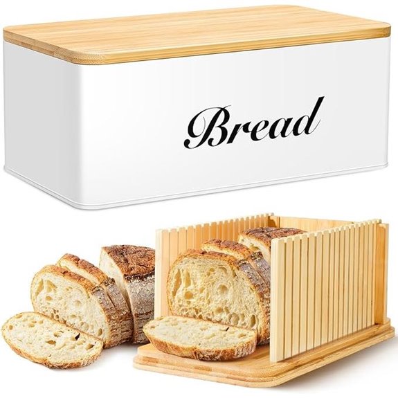 Bread Slicer with Storage and Slicing Guide