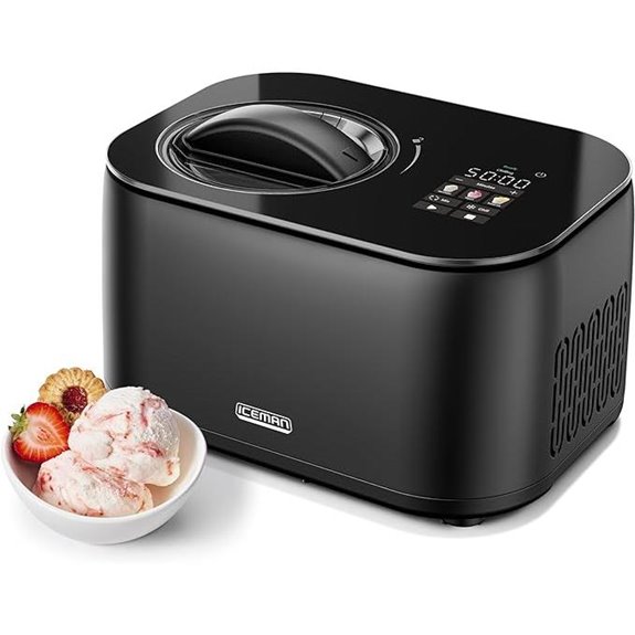 Iceman Chefman Ice Cream Maker with Built-In Compressor