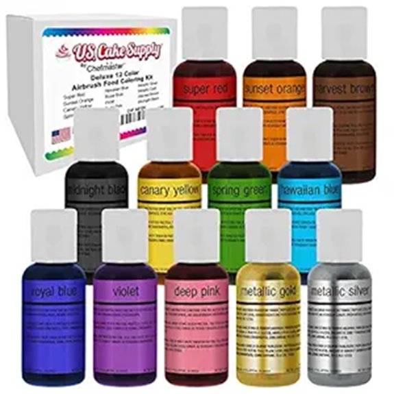 U.S. Cake Supply Airbrush Cake Color Set