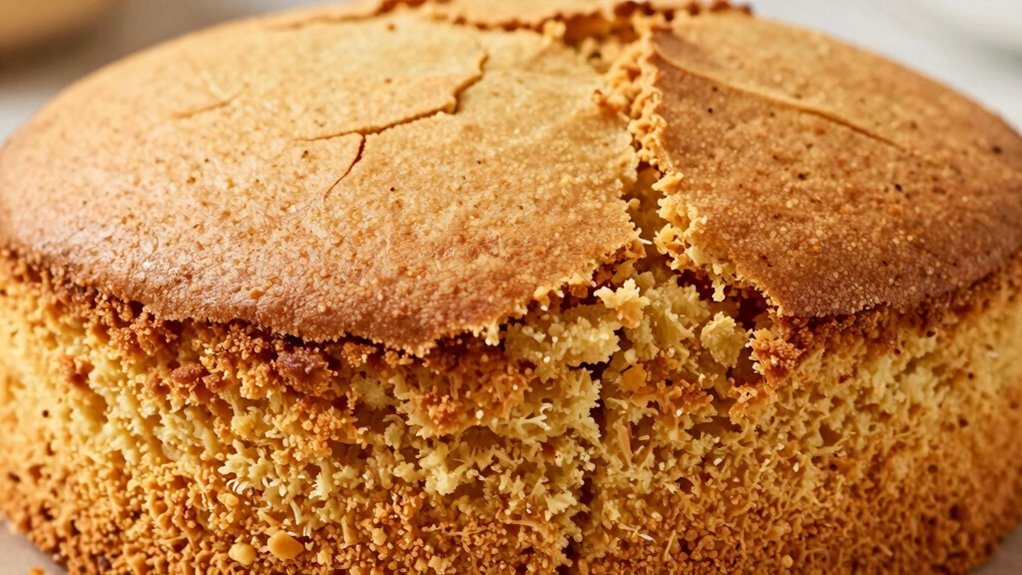 cake crumbles when frosted