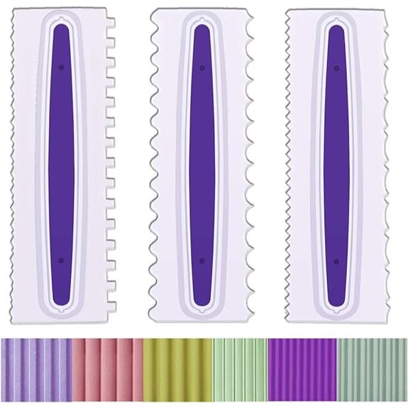 Antallcky Cake Decorating Comb & Icing Smoother Set