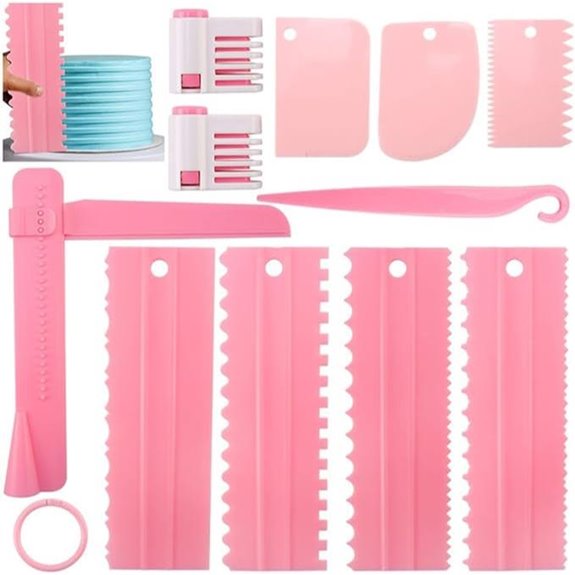 11 Pcs Cake Scraper Set for Decorating and Smoothing