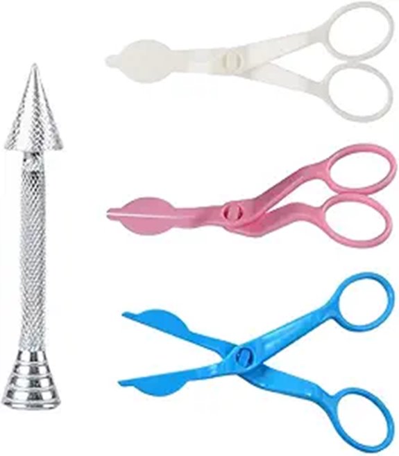 Cake Decorating Flower Nails and Tools (4 Pack)