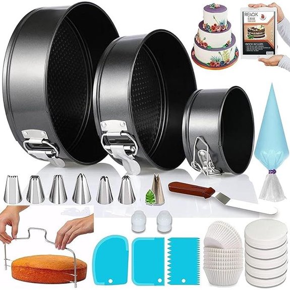 RFAQK 100pcs Cake Pan Sets with Accessories