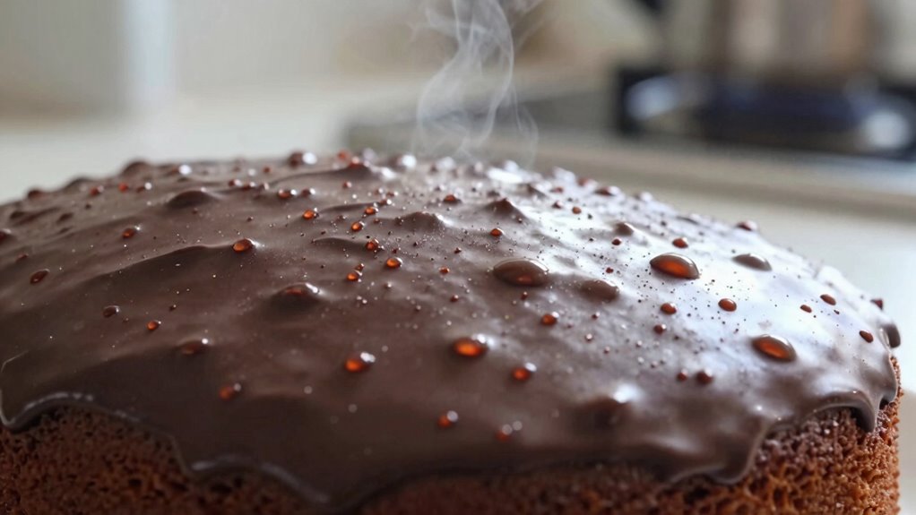 cake sweating after chilling