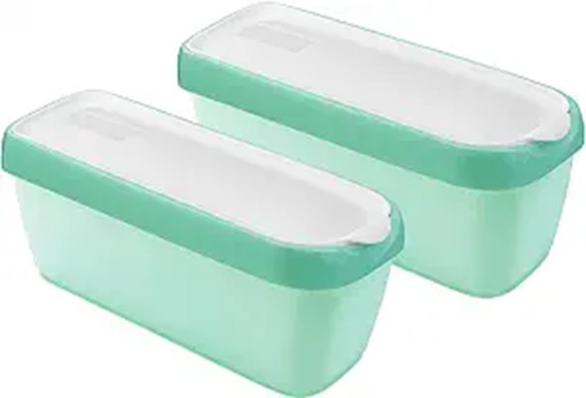 CAMKYDE Ice Cream Containers Set of 2 1.5 Quart