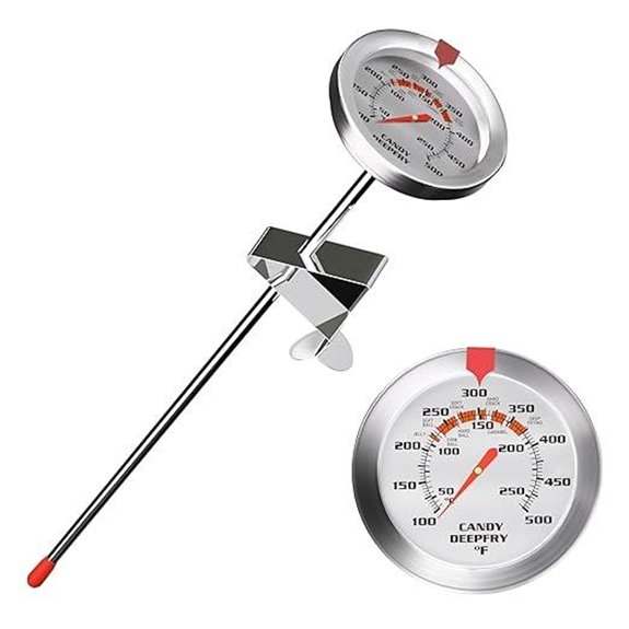 Candy & Deep Fry Thermometer with Large Dial