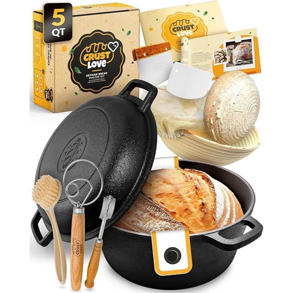 Cast Iron Dutch Oven & Bread-Baking Supplies Kit