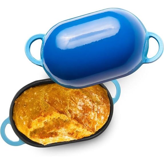 LoafNest 2 Qt Cast Iron Bread Baking Dutch Oven