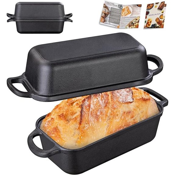 GRMImosa 2-in-1 Cast Iron Bread Loaf Pan