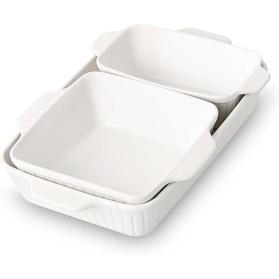 DOWAN Ceramic Baking Dish Set (3-Piece)