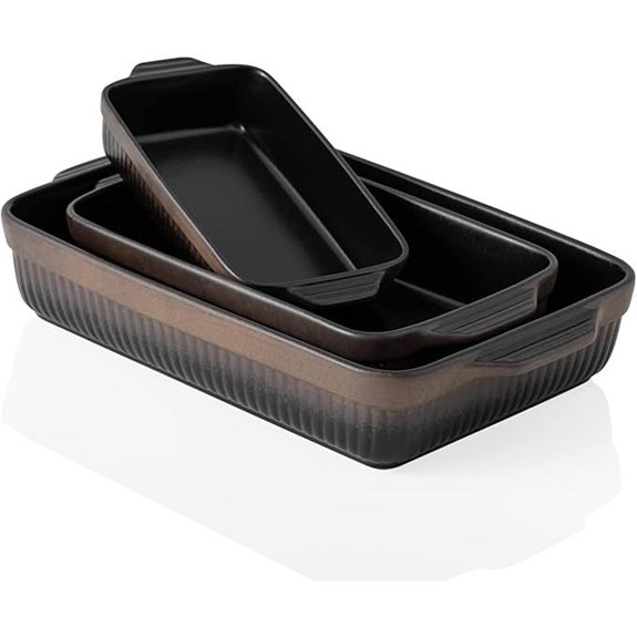 Kanwone 9x13 Ceramic Baking Dishes Set